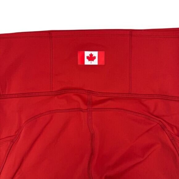 LULULEMON Team Canada Fast and Free High-Rise Tight 28" Red Size 6 - Picture 4 of 7